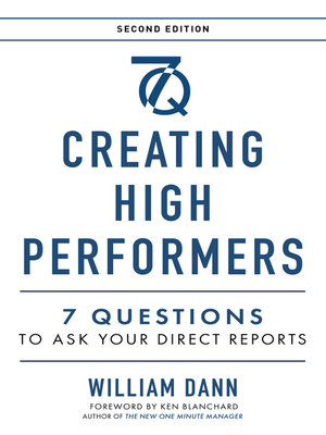 cover image of Creating High Performers--